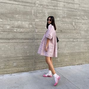 NWT Mable Clothing Pink Floral Mini Dress